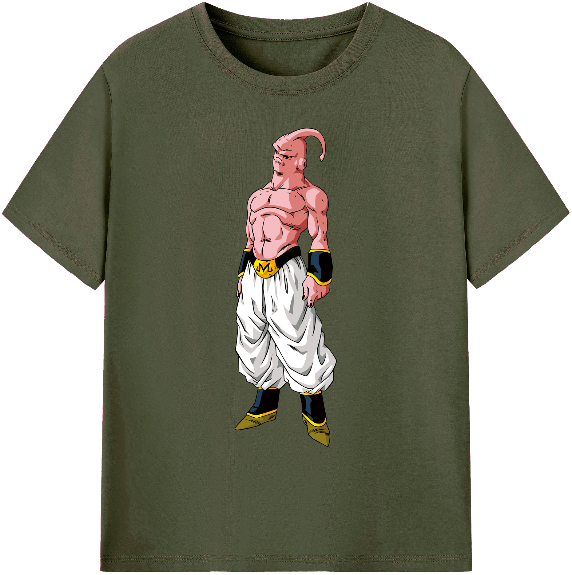 （画像用） ドラゴンボール 魔人ブウ DRAGON BALL Majin Buu 綿100％ メンズ半袖Tシャツ｜肌触りやわらか＆通気性